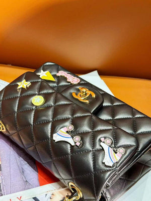Chanel 24C AS1116 Small Flap bag Lambskin A69900 Black - Default Title - View 7
