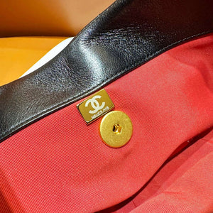 Chanel 24C AS4638 Hobo Bag Lambskin & Gold-Tone Metal Black - Default Title - View 9
