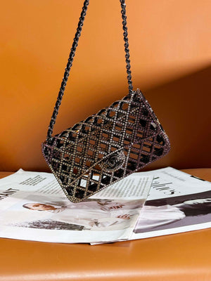 Chanel 24c collector series evening bag Swarovski rhinestones A88809 - Default Title - View 1