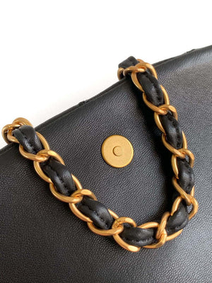 Chanel 24K New Saddle Small Bag Lambskin AS9980 Black Gold - Default Title - View 7