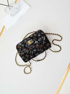 Chanel 24S AS4561 Flap Bag Sequins Gold-Tone Metal Multicolor Black - Default Title - View 7