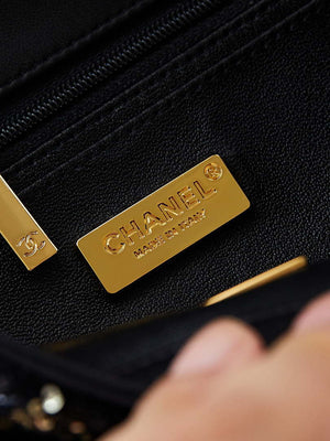 Chanel 24S AS4561 Flap Bag Sequins Gold-Tone Metal Multicolor Black - Default Title - View 8