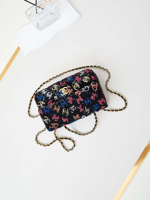 Chanel 24S AS4561 Flap Bag Sequins Gold-Tone Metal Multicolor CC LOGO - Default Title - View 7