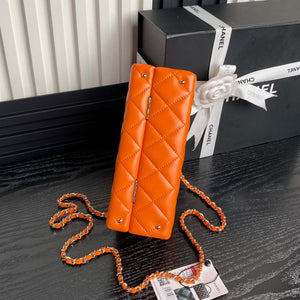 Chanel 25A AS5167 Small box bag Lambskin Orange - Default Title - View 7