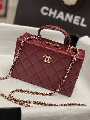 Chanel 25A AS5167 Small box bag Lambskin Red - Default Title - View 1