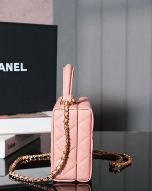 Chanel 25A AS5167 Autumn and Winter New Vanity Box Lambskin Bag Pink - Default Title - View 4
