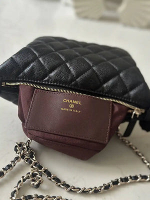 Chanel 25C AP4386 Hobo Grained Calfskin & Gold-Tone Metal Black - Default Title - View 8