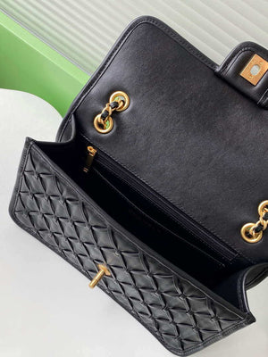 Chanel 25C Flap Bag Metallized Braided Calfskin & Gold-Tone AS4795 Black - Default Title - View 8
