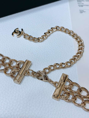 Chanel 25S Chain Belt Metal and Resin Black and White AA0901 - '--Please Select-- - View 5
