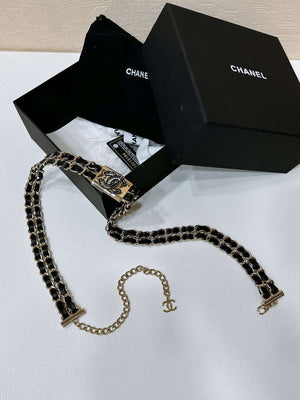 Chanel 25S Chain Belt Metal and Resin Black and White AA0902 - '--Please Select-- - View 3