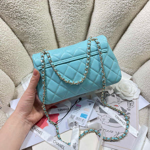 Chanel 25S Flap Blue Lambskin Bag AP5485 gold - Default Title - View 4