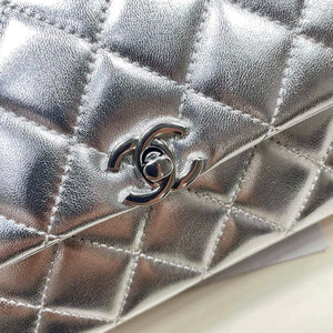 Chanel 25S Flap Silver Lambskin Bag AP5485 Silver - Default Title - View 7