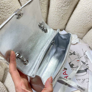 Chanel 25S Flap Silver Lambskin Bag AP5485 Silver - Default Title - View 9