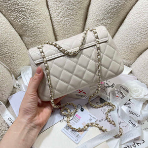 Chanel 25S Flap White Lambskin Bag AP5485 gold - Default Title - View 4