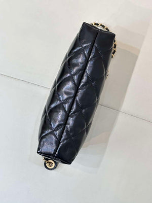 Chanel 25SS AS5528 Hobo Handbag in Lambskin Black - Default Title - View 5