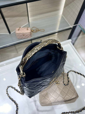 Chanel 25SS Crush With handle box Bag Lambskin AP4591 Navy Blue - Default Title - View 8