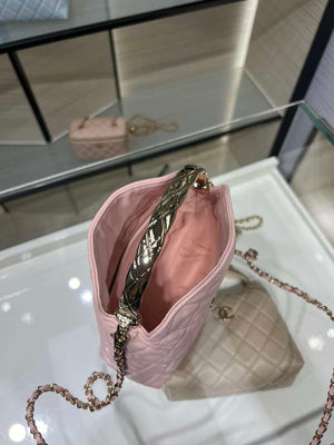 Chanel 25SS Crush With handle box Bag Lambskin AP4591 Pink - Default Title - View 8
