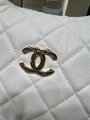 Chanel 25SS Crush With handle box Bag Lambskin AP4591 White - Default Title - View 5