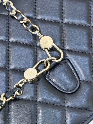 Chanel 25SS Flap Bag Lambskin With Top Handle AS4450 Black - Default Title - View 19