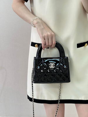 Chanel 26S AS4416 Mini Shopping Bag Mirror Calfskin Black - Default Title - View 14