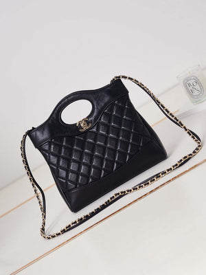 Chanel 31 mini Shopping Chain Lambskin leather AS4133 Bag Black - Default Title - View 1