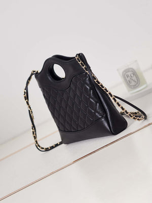 Chanel 31 mini Shopping Chain Lambskin leather AS4133 Bag Black - Default Title - View 3