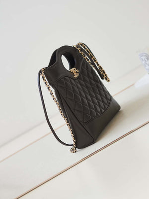 Chanel 31 mini Shopping Chain Lambskin leather AS4133 Bag Dark Brown - Default Title - View 3