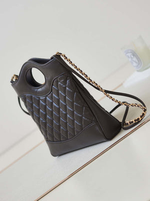 Chanel 31 mini Shopping Chain Lambskin leather AS4133 Bag Dark Brown - Default Title - View 4