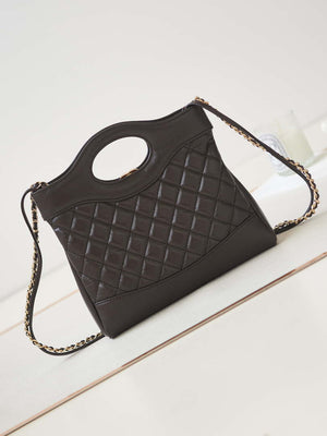 Chanel 31 mini Shopping Chain Lambskin leather AS4133 Bag Dark Brown - Default Title - View 5