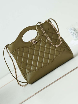 Chanel 31 mini Shopping Chain Lambskin leather AS4133 Bag Green - Default Title - View 1