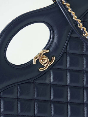 Chanel 31 mini Shopping Chain Lambskin leather AS4133 Bag Navy Blue - Default Title - View 2