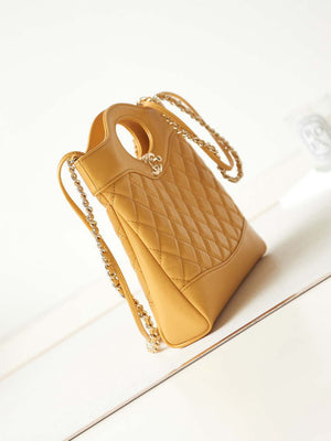 Chanel 31 mini Shopping Chain Lambskin leather AS4133 Bag Yellow - Default Title - View 3