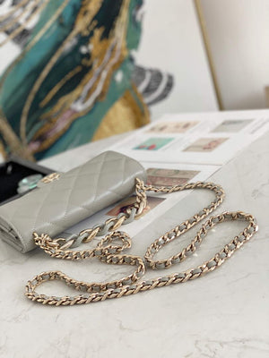 Chanel A81171 Chanel Flap bag Lambskin Grey - Default Title - View 5