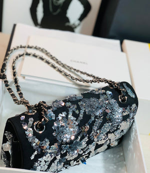 Chanel A01112 Classic Handbag embroidered Lambskin Gold-Tone - Default Title - View 3