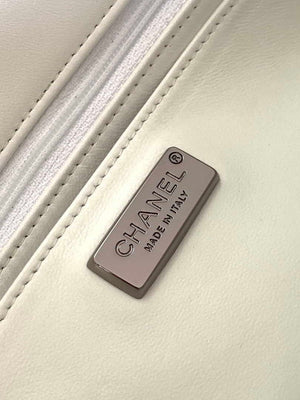 Chanel A01112 Flap Classic 11.12 Handbag 24S letter shape Silver shiny sequin - Default Title - View 9