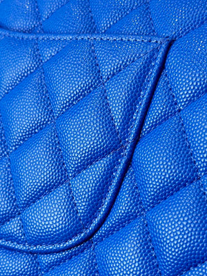 Chanel A01112 Flap Classic 11.12 Handbag Calfskin Blue - Gold - View 6