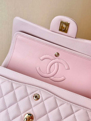 Chanel A01112 Flap Classic 11.12 Handbag Calfskin Gold Light Pink - Default Title - View 12