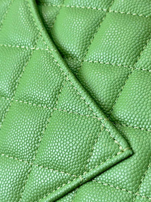 Chanel A01112 Flap Classic 11.12 Handbag Calfskin Green Gold - Default Title - View 5