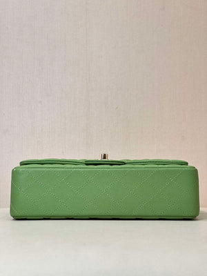 Chanel A01112 Flap Classic 11.12 Handbag Calfskin Green Gold - Default Title - View 18