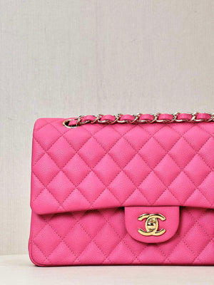 Chanel A01112 Flap Classic 11.12 Handbag Calfskin Pink - Gold - View 13