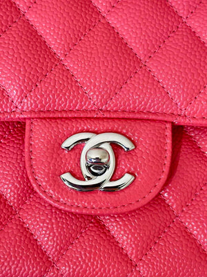 Chanel A01112 Flap Classic 11.12 Handbag Calfskin Sewing Edge Pink - Gold - View 13