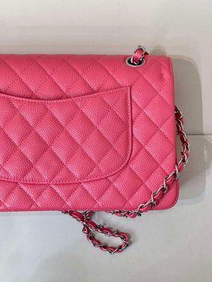 Chanel A01112 Flap Classic 11.12 Handbag Calfskin Sewing Edge Pink - Gold - View 18