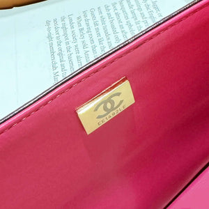 Chanel A01112 Flap Classic 11.12 Handbag Gradient Lambskin & Gold-Tone Metal Red - Default Title - View 9