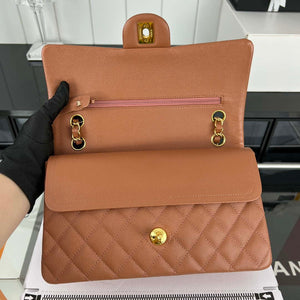 Chanel A01112 Flap Classic 11.12 Handbag Grained Calfskin & Gold-Tone Metal Brown - Default Title - View 6