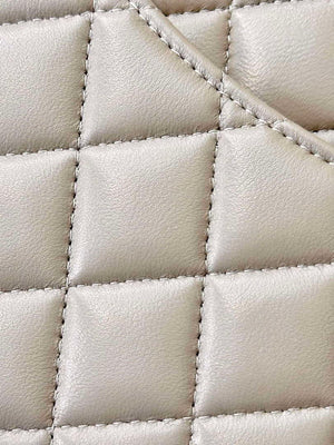 Chanel A01112 Flap Classic 11.12 Handbag Gray Lambskin Gold - Default Title - View 14