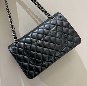 Chanel A01112 Flap Classic 11.12 Handbag Haas Lambskin & Gold-Tone Metal Black - Light Gold - View 4