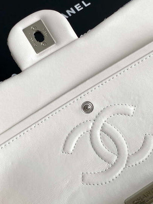 Chanel A01112 Flap Classic 11.12 Handbag Silver and sequined beads - Default Title - View 6