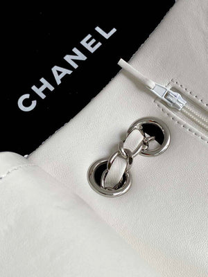 Chanel A01112 Flap Classic 11.12 Handbag Silver and sequined beads - Default Title - View 7
