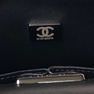 Chanel A01112 Flap Classic Handbag Velvet Crystal pearl Black - Default Title - View 7