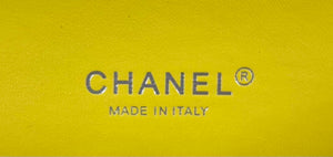 Chanel A01112 Flap Classic Handbag Woolen & Silver-Tone Metal Yellow - Default Title - View 8